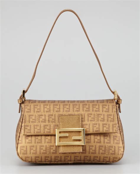 fendi mini baguette gold|Fendi mini baguette popular handbag.